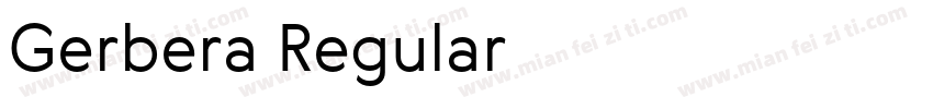 Gerbera Regular字体转换